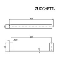 MEDIDAS TOALLERO LAVABO ISY22 ZUCCHETTI 